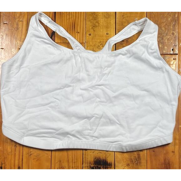 Leading Lady 44DD The Serena Wirefree Racerback Sports Bra (514) White - Picture 1 of 6